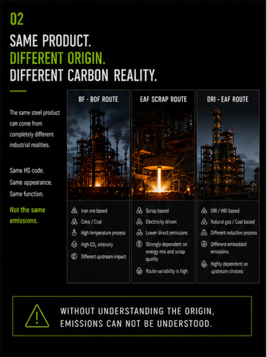 Same product, different origin, different carbon reality
